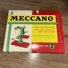 1959 Meccano Outfit No 2 Set & Instructions Boxed