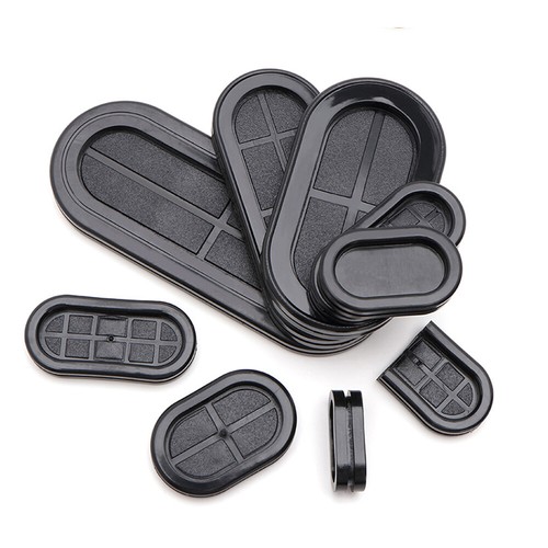 Oval blanking grommets rubber - oval,