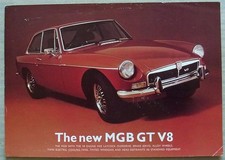 MG MGB GT V8 Car Sales Specification Leaflet 1973 Ref 3023