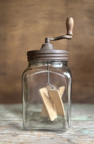 Antique blow quart butter - blow,