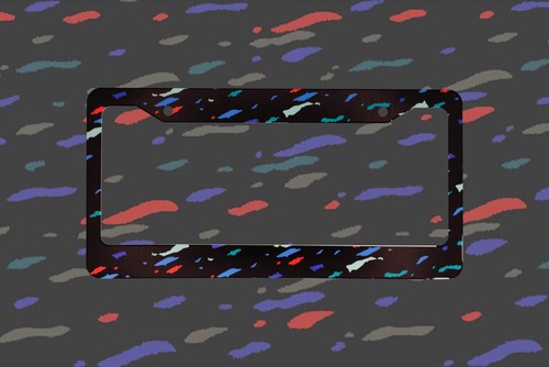 Recaro confetti license plate - confetti,