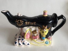 Sewing Machine ornamental Teapot, Novelty Teapot v.g.c.c