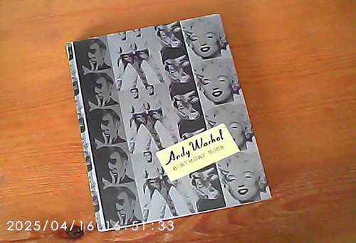 Andy warhol birthday book - warhol,
