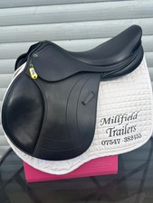 Premier Equine Prideaux Jump Saddle  Changeable Gullet 17.5" Black 