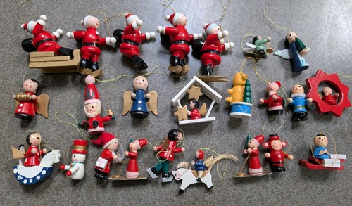 Vintage wooden christmas tree - vintage,