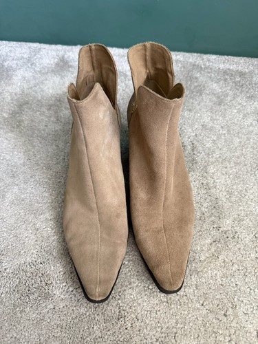 Zara suede cowboy ankle - suede,