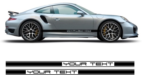 Porsche side stripe decals - stripe,