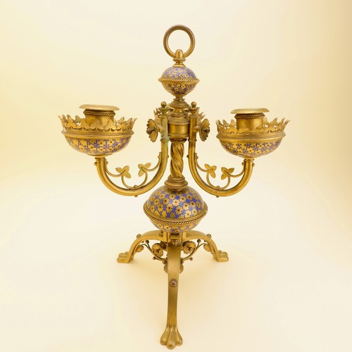 19c french champlevé - french, enamel