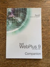 Serif Webplus 9 COMPANION USER GUIDE ** 2004 ** Paperback User Manual