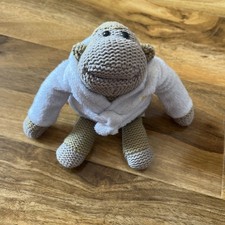 Original PG Tips Tea Monkey Chimp dressing gown soft plush toy 2014 Comic Relief