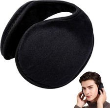 Large Black Ear Muffs, 13cm