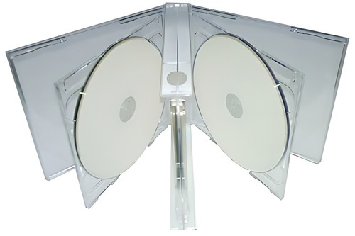 Clear quintuple disc cd - clear,