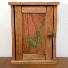 Vintage Wooden Key Cabinet 