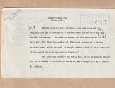 WW2. 1940. HOME FRONT. CENSOR