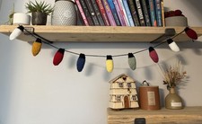 Handmade Knitted Christmas Light Hanging Bunting 