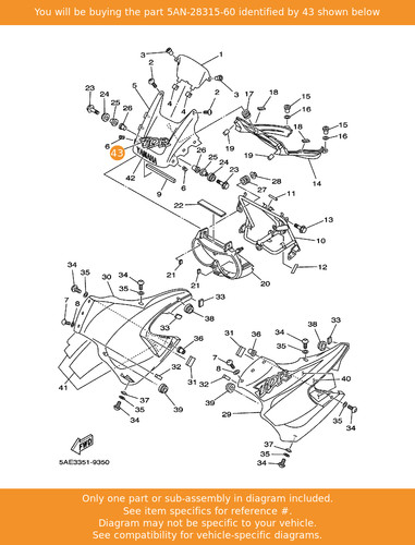 Yamaha emblem 5an 28315 60 - yamaha, emblem,