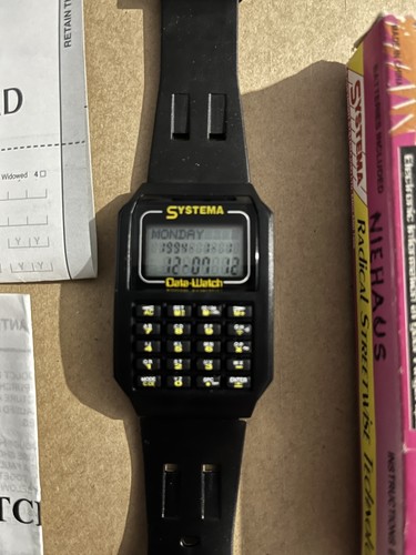 Vintage systema data watch - systema, data-watch