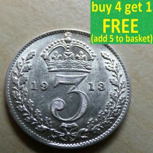 George threepence silver - v,
