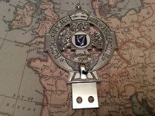 Royal Irish Automobile Club RIAC Enamel Car Badge badge bar fitting