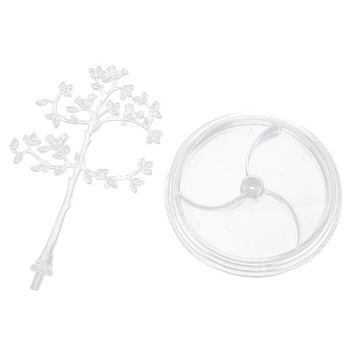 Transparent plastic jewelry - transparent,