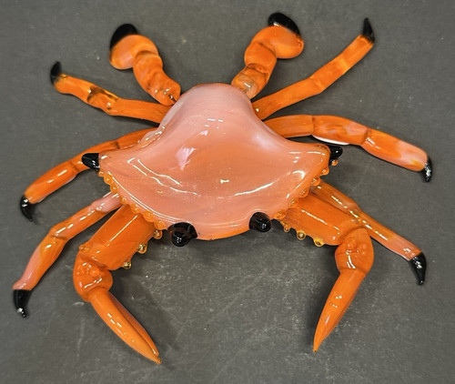 New orange art glass - art,