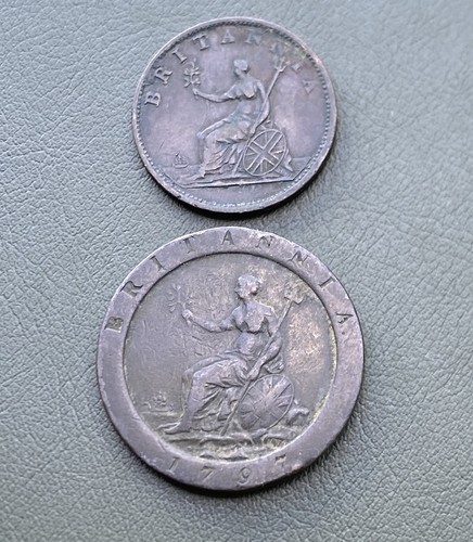 1806 half penny - penny, &