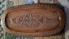 Vintage wooden chip carving - wooden,