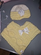 Baby Hat And Poncho Set