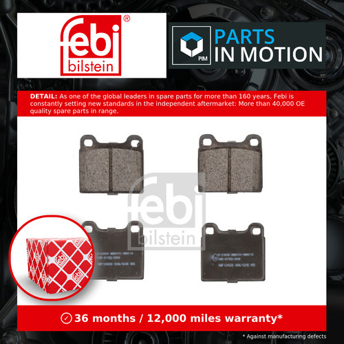 Brake pads set - fits, volvo