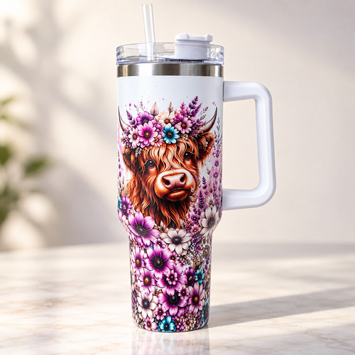 40oz highland cow tumbler - 40oz,