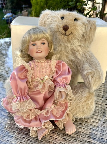 Vintage porcelain doll sally - doll,