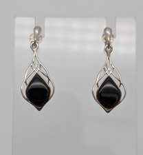 Whitby Jet 925 Silver Stud
