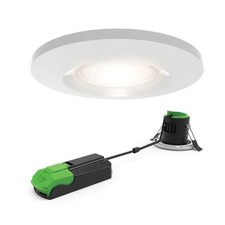 Smart LED Recessed Downlight Cool Warm White 660lm Fire Rated Chrome 8W