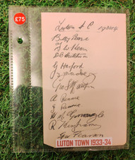 Luton Town FC Signed Album