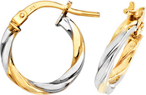 9ct gold earrings - , creole