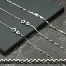 Sterling Silver 12 14 16 18 20 22 24 inch Trace Link Chain  -  REDUCED TO CLEAR