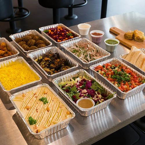 Aluminium foil food containers - aluminium,