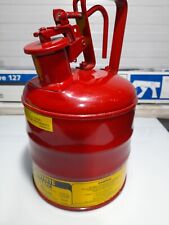 Justrite 3.8 Litre Red Metal Safety Can - New Other