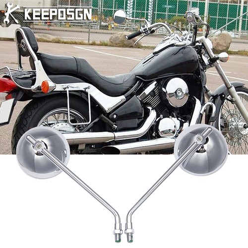 Chrome side mirrors round - chrome,