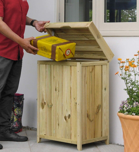 Parcel drop box keep - box, safe