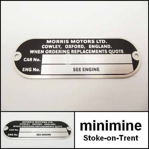 Classic mini chassis plate - classic,