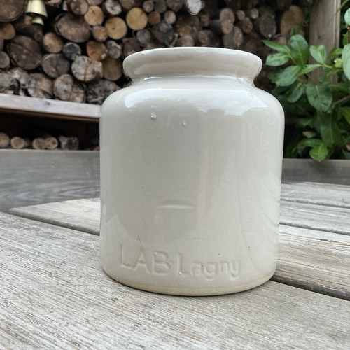 Vintage french stoneware lab - vintage,