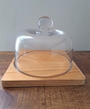 Wooden Cheese Board With Glass