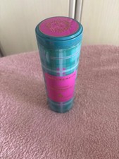 Fortnum & Mason Traditional Shortbread Empty Tin Tartan Design Turquoise & pink