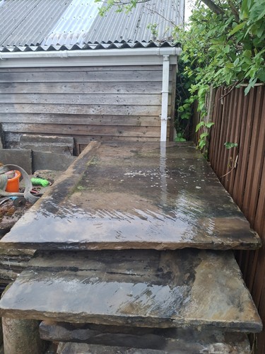 Huge yorkstone flags steps - huge,
