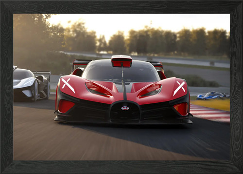 Bugatti bolide framed - framed, art