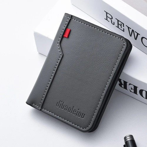 Men slim leather wallet - men's,