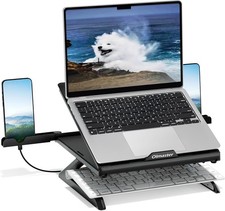 Laptop Stand with Phone Holder