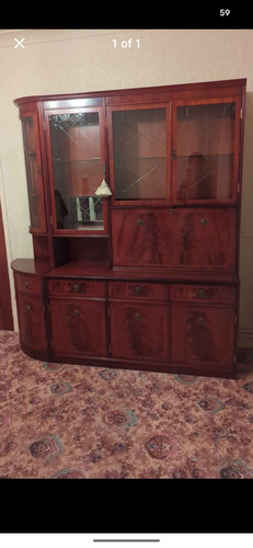 Mahogany finish cocktail - mahogany, wall