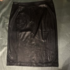 Ladies Black PVC Skirt Size 16